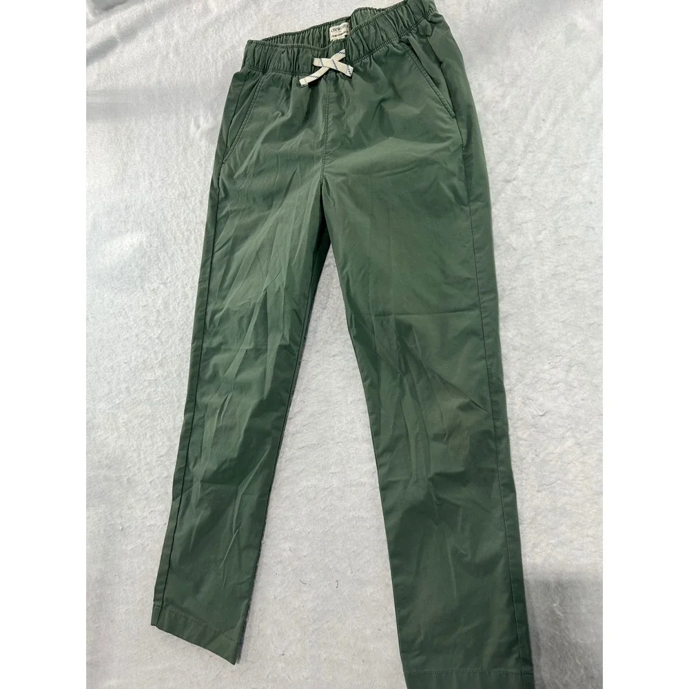 Crewcuts Performance Boys Size 12 Olive Green Elastic Waist Drawstring Pants